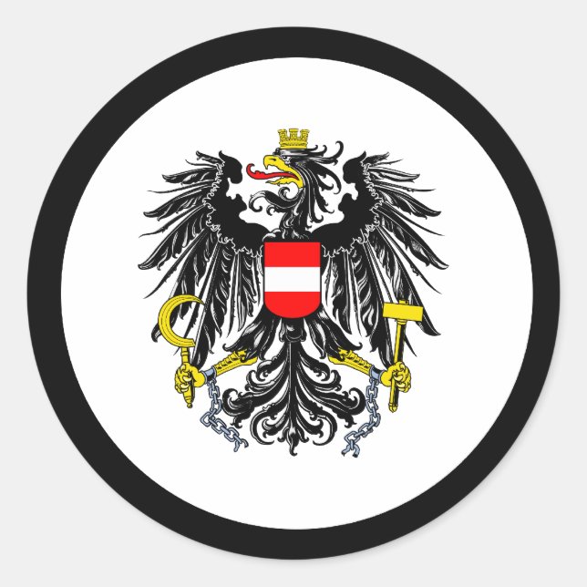 Adesivo Casaco de armas da Áustria (Frente)