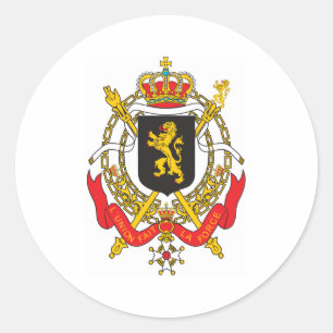 Adesivo Casaco De Armas Da Bélgica