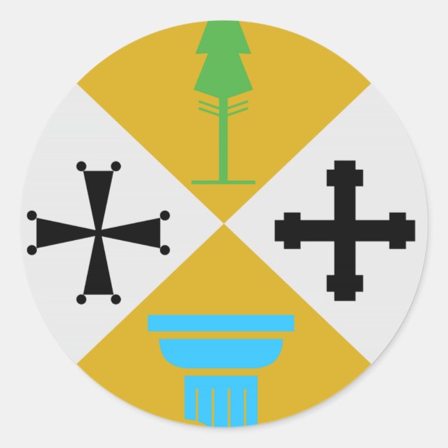 Adesivo Casaco de armas da Calábria (Itália) (Frente)