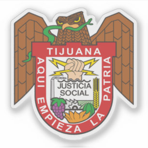 Adesivo Casaco de armas da cidade de Tijuana, México