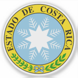 Adesivo Casaco de armas da Costa Rica (1840-1842)