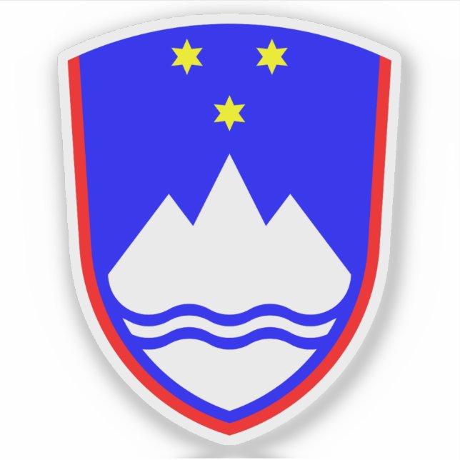 Adesivo Casaco de armas da Eslovênia (Frente)