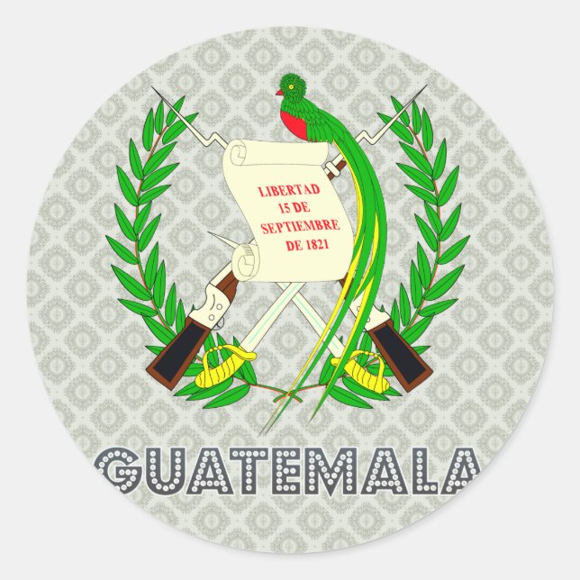 Adesivo Casaco de armas da Guatemala (Frente)