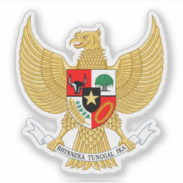Adesivo Casaco de armas da Indonésia (Garuda Pancasila)