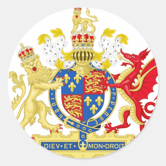 Adesivo Casaco de armas da Inglaterra (Frente)