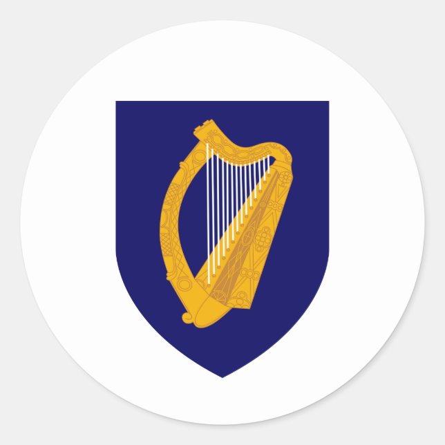 Adesivo Casaco de Armas da Irlanda (Frente)