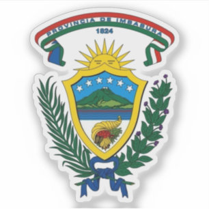 Adesivo Casaco de armas da província de Imbabura, Equador