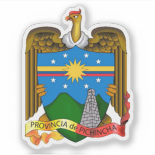 Adesivo Casaco de armas da província de Pichincha, Equador