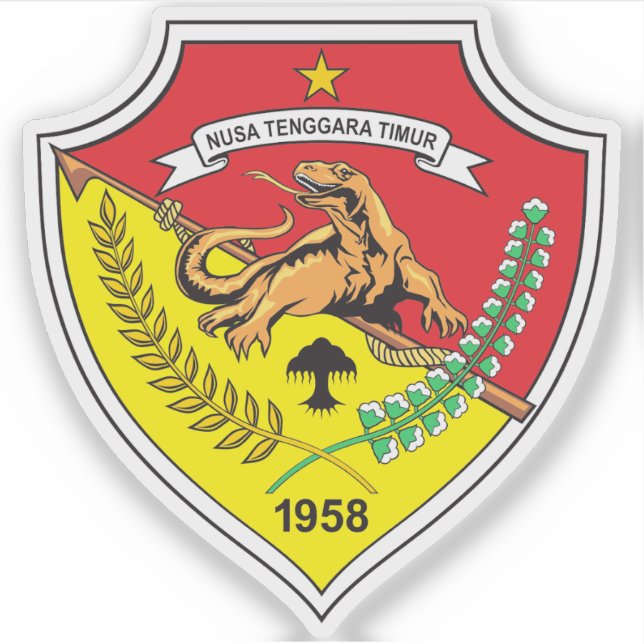 Adesivo Casaco de armas da província de Tenggara Oriental, (Frente)
