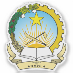 Adesivo Casaco de armas da República de Angola
