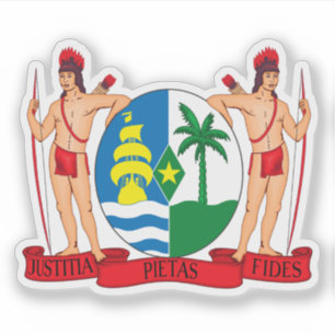 Adesivo Casaco de armas da República do Suriname
