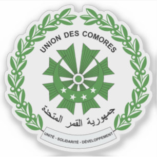 Adesivo Casaco de armas da União das Comores