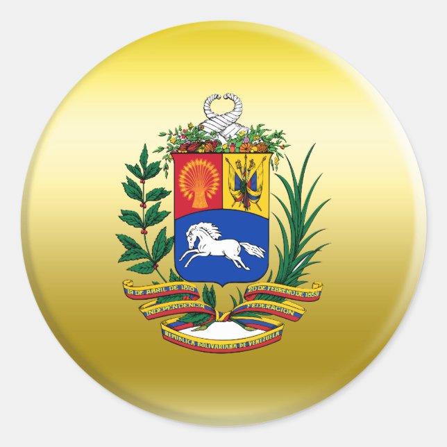 Adesivo Casaco de armas da Venezuela (Frente)