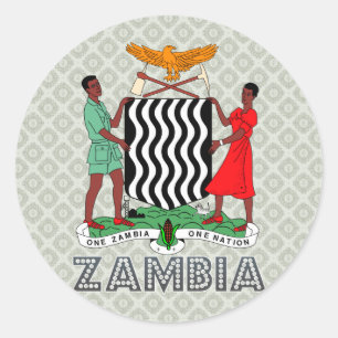 Adesivo Casaco de Armas da Zâmbia