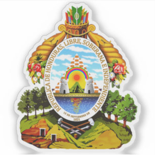 Adesivo Casaco de armas das Honduras