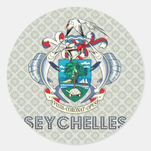 Adesivo Casaco de armas das Seychelles