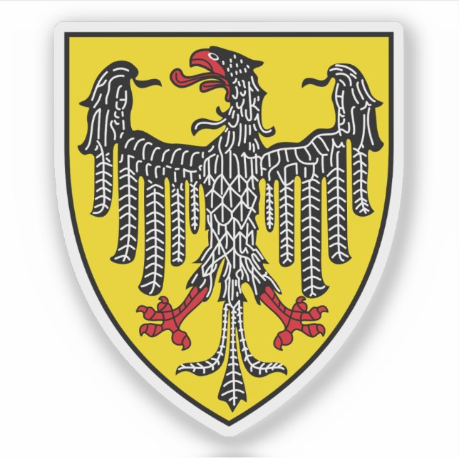 Adesivo Casaco de armas de Aachen, Alemanha (Frente)