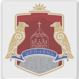 Adesivo Casaco de armas de Abovyan, República da Armênia