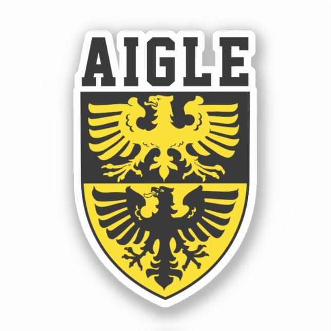Adesivo Casaco de Armas de Áigle, Suiça (Frente)