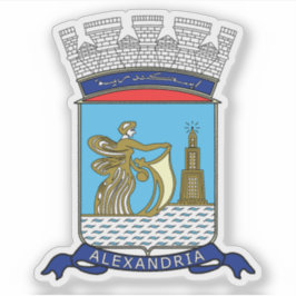 Adesivo Casaco de armas de Alexandria, Egito