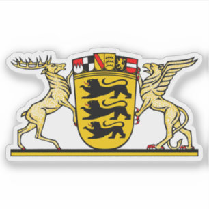 Adesivo Casaco de armas de Baden-Württemberg, Alemanha