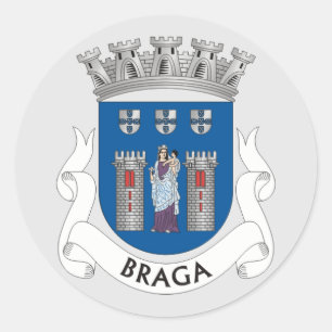 Adesivo Casaco de Armas de Braga, Portugal
