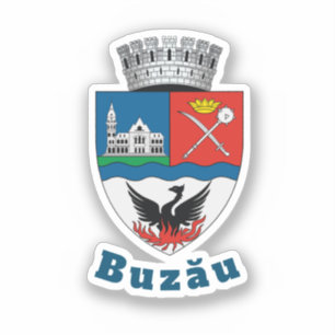 Adesivo Casaco de Armas de Buzău, Romênia