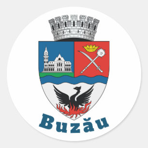 Adesivo Casaco de Armas de Buzău, Romênia