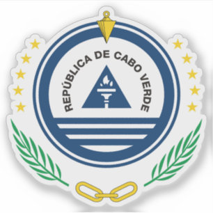 Adesivo Casaco de armas de Cabo Verde (Cabo Verde)