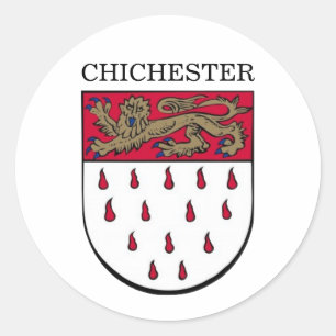 Adesivo Casaco de Armas de Chichester, West Sussex (Inglat
