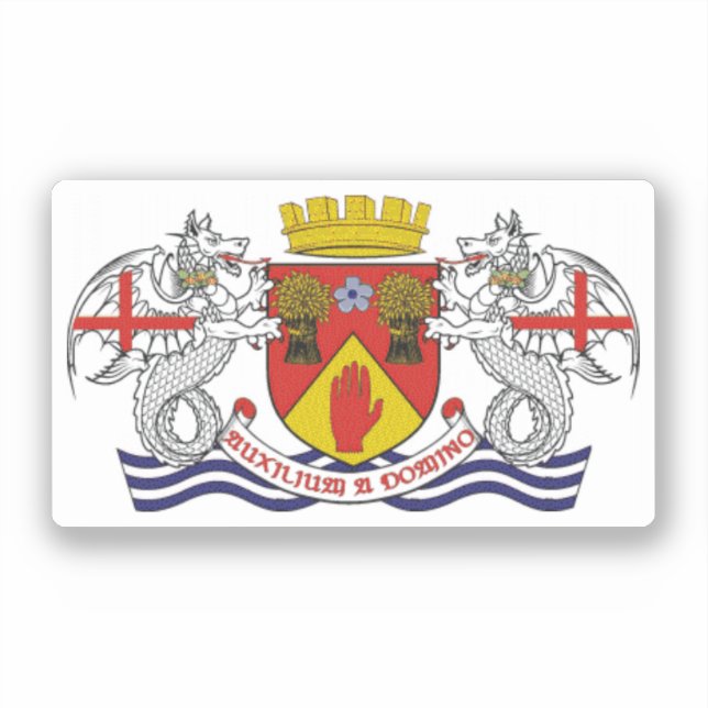 Adesivo Casaco de armas de County Londonderry, N. Irlanda (Frente)