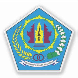 Adesivo Casaco de armas de Denpasar, Indonésia