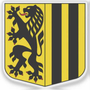 Adesivo Casaco de armas de Dresden, Alemanha