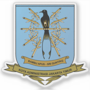 Adesivo Casaco de armas de East Jacarta, Indonésia