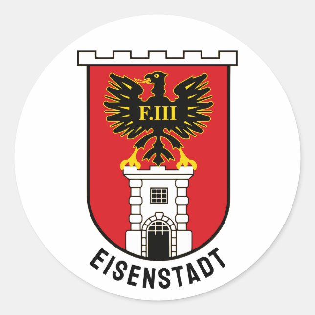Adesivo Casaco de Armas de Eisenstadt - ÁUSTRIA (Frente)
