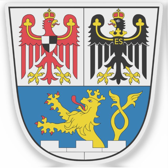 Adesivo Casaco de armas de Erlangen, Alemanha (Frente)