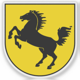 Adesivo Casaco de armas de Estugarda, Alemanha