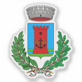 Adesivo Casaco de armas de Fiumicino, Itália