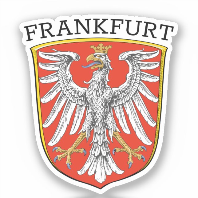 Adesivo Casaco de Armas de Frankfurt - ALEMANHA (Frente)