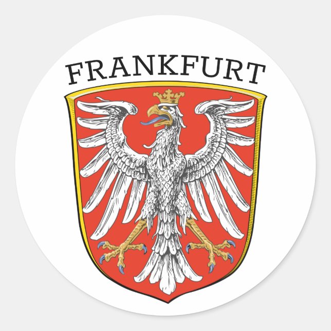 Adesivo Casaco de Armas de Frankfurt - ALEMANHA (Frente)