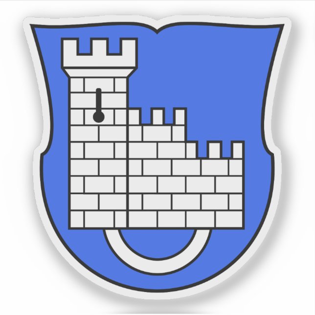 Adesivo Casaco de armas de Friburgo (Freiburg), Suiça (Frente)