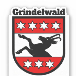 Adesivo Casaco de armas de Grindelwald, Suiça