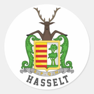 Adesivo Casaco de Armas de Hasselt, Bélgica