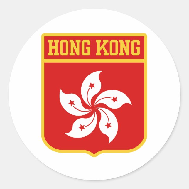 Adesivo Casaco de armas de Hong Kong (Frente)