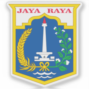 Adesivo Casaco de armas de Jacarta, Indonésia