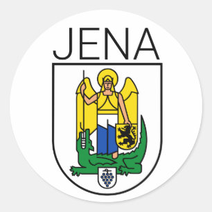 Adesivo Casaco de Armas de Jena - Thüringen, ALEMANHA Clás