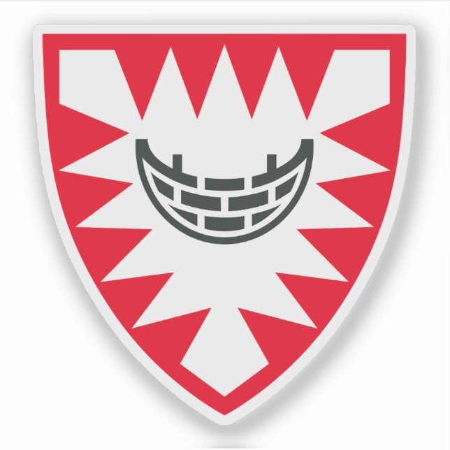 Adesivo Casaco de armas de Kiel, Alemanha (Frente)