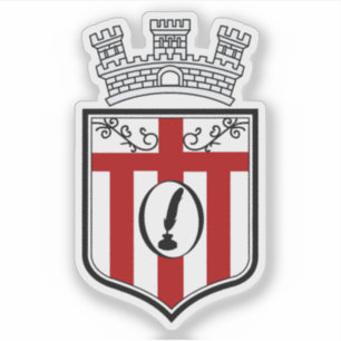 Adesivo Casaco de armas de Korçë, Albânia