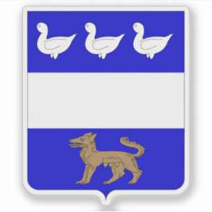 Adesivo Casaco de armas de La Louvière, Bélgica