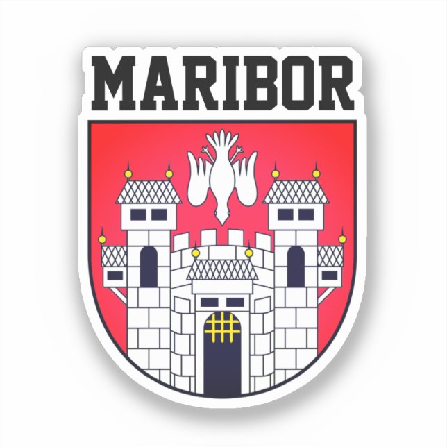 Adesivo Casaco de armas de Maribor - ESLOVÊNIA (Frente)